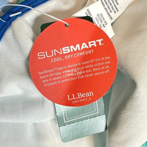 L.L. Bean NEW Beach Glass Stripe Sun Smart Dry Comfort One-Piece Swimsuit - Picture 4 of 7